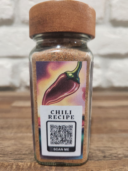 Ancho Chile Chili Starter - 3 oz - Packaged in Eco-Friendly Glass Jar